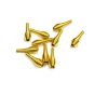 28mm x 8mm Gold Color Single Vase Metal Spring Spacers Pack of 10 Pieces For Making Beautiful Handmade Jewellery/For Making Beautiful Crafts