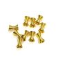 15mm x 10mm Gold Color Dumble Metal Spring Spacers Pack of 10 Pieces For Making Beautiful Handmade Jewellery/For Making Beautiful Crafts