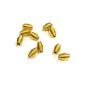 14mm x 8mm Gold Color Oval Metal Spring Spacers Pack of 10 Pieces For Making Beautiful Handmade Jewellery/For Making Beautiful Crafts