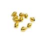 15mm x 11mm Gold Color Oval Metal Spring Spacers Pack of 10 Pieces For Making Beautiful Handmade Jewellery/For Making Beautiful Crafts