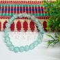 8mm Crackle Bead Bracelet Sea Green