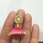 Pink Color Shiny Finish Silk Thread Earring for Girls/Women 
