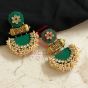 Sajna Earrings-Forest Green