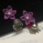 Purple Color Kusum Earrings