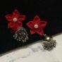 Red Color Kusum Earrings