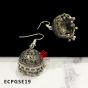 German Silver Dome Shape Jhumka Earring Design 19