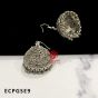 German Silver Dome Shape Jhumka Earring Design 9