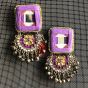 Purple Parat Earrings 