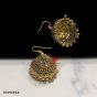 Amazing  Designer Jali Cut crafted Gold Antique Finish Dome Shape Oxidised Jumka Earrings (Pack of 1 Pair)