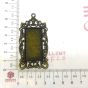 Long Rectangle Cabochon Pendent Bezel -Design-15