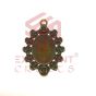 Rose Oval Cabochon Vintage Pendent Bezel-Design-16