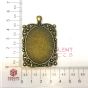 Rectangle Cabochon Vintage Pendent Bezel-Design-26