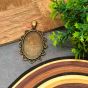 Oval Cabochon Vintage Pendent Bezel-Design-3