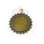 Round Cabochon Vintage Pendent Bezel Design-40