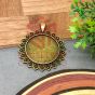 Round Cabochon Vintage Pendent Bezel Design-40