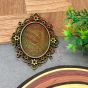 Oval Cabochon Vintage Pendent Bezel Design-42