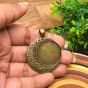 Circle Cabochon Pendent Bezel Vintage Design-7