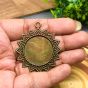 Round Cabochon Pendent Bezel Design-8