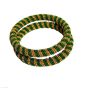 Gold Green Ball Chain Wrapped Party Wear Fashion Bangles