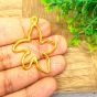 3 Hole Connectors Round Shape with Ganesha Metal Antique Finish Gold Color Stud Design 1