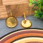 Goddess Lakshmi Metal Antique Finish Gold Color Stud Design 1