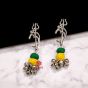 Tunnel Shape Metal Antique Finish Silver Jhumka Base Design 2