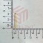 3x28mm Curved Rectangle Brass Frame - Gold | Raw Brass Geometric Jewelry Findings
