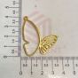 4mm Dia Round Shape Leaf Green Color Flatback Pearl Kundan Stone 