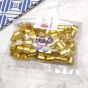 Bright Gold Plastic CCB Beads for Saree Tassels, Jewelry Making and Embroidery (Cylindrical Shape -Pack of 100Pcs)