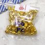Bright Gold Plastic CCB Beads for Saree Tassels, Jewelry Making and Embroidery (Bell Shape -Pack of 100Pcs)