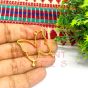 Oval Shape Metal Antique Finish Gold Charm Buddha Face Design 1