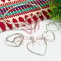 Valantine bezels Kada Earring Pendant Finger Ring Combo2 set-Silver