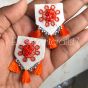 Orange Womaniya Earrings