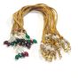 Excellentcrafts 6 Pieces Metal Brass Pearl Necklace Back Rope Dori for Silk Thread, Terracotta & Quilling Jewelry (Pack 6Pcs)