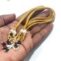 Excellentcrafts 6 Pieces Metal Brass Pearl Necklace Back Rope Dori for Silk Thread, Terracotta & Quilling Jewelry (Pack 6Pcs)