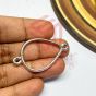 Ball Drop Shape Metal Antique Finish Silver Kolhapuri Charm Design 9