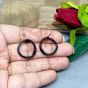 Peacock Shape Metal Antique Finish Gold Color Stud Design 6