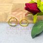 Peacock Shape Metal Antique Finish Gold Color Stud Design 5-Big