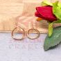 Leaf Shape Metal Antique Finish Gold Color Stud Design 3