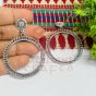 Quality Jhumka Earring Bezels Bases – (1 Pair) for DIY Resin Art Jewellery – Antique Silver Finish