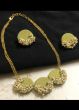 Double Peacock Metal Antique Finish Gold Color Stud Design 2
