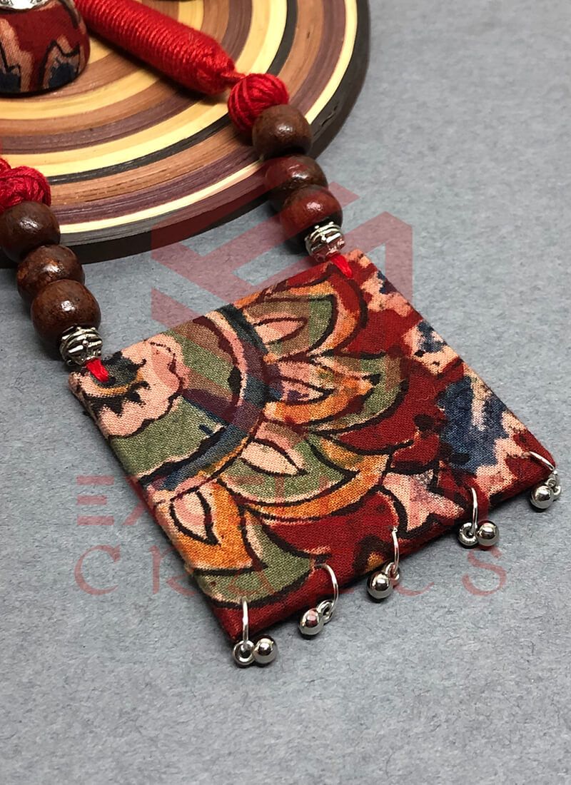 Kalamkari fabric jewellery new arrivals